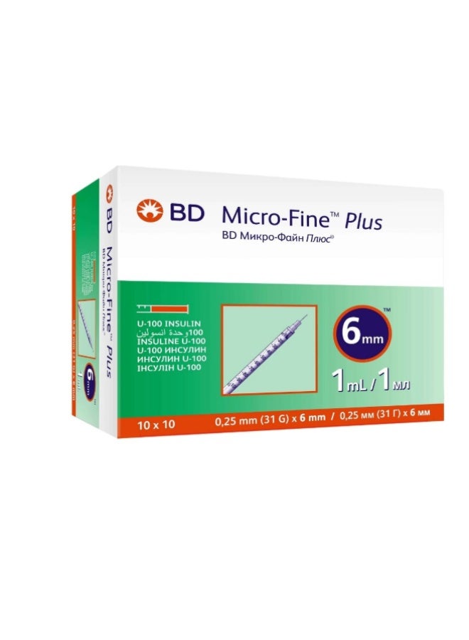 Micro Fine Insulin Syringe 1 mL 31G 6 mm
